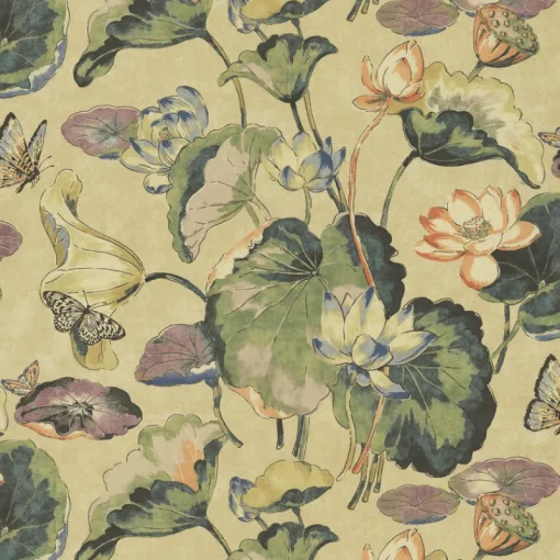Clearance PKaufmann_inc/PKL Water Garden Flax P/K Lifestyles Fabric