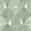 Clearance Brewster/ASP 2964-25932 Westport Green Geometric Wallpaper