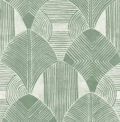 Clearance Brewster/ASP 2964-25932 Westport Green Geometric Wallpaper
