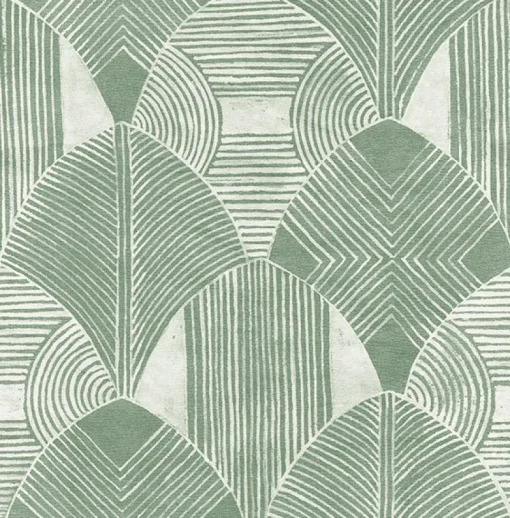 Clearance Brewster/ASP 2964-25932 Westport Green Geometric Wallpaper