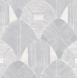 Best Brewster/ASP 2964-25929 Westport Pewter Geometric Wallpaper