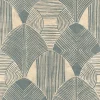 Discount Brewster/ASP 2964-25931 Westport Teal Geometric Wallpaper