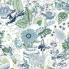 Hot Brewster/ASP 2821-12804 Whimsy Blue Fauna Wallpaper