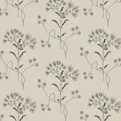 Fashion York Wildflower White/Gatherings (Taupe) Magnolia Home Vol. II Wallpaper