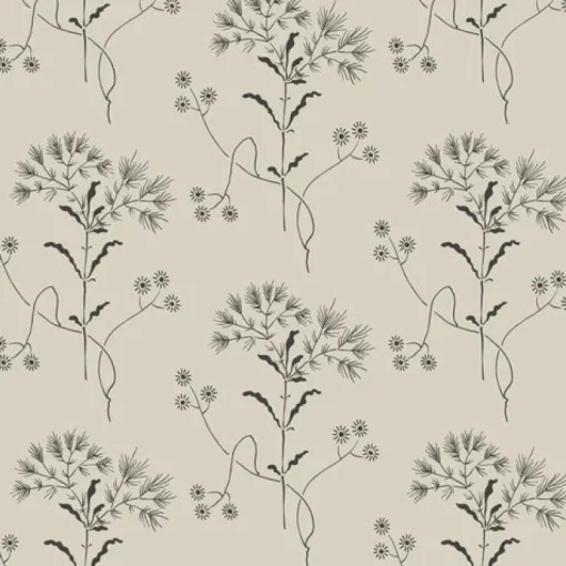 Fashion York Wildflower White/Gatherings (Taupe) Magnolia Home Vol. II Wallpaper