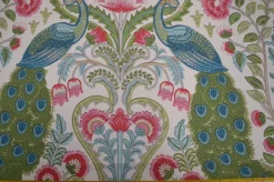 Hot Stock/Covington Winthrop Spring Peacock Floral Damask Covington Fabric