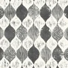 Fashion York Woodblock Print Black/White Magnolia Home Vol. II Wallpaper