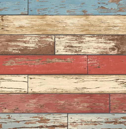 Outlet Brewster/ASP 2922-22319 Wynona Multicolor Scrap Wood Wallpaper