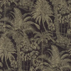 Hot Brewster 4035-832525 Yubi Black Palm Trees Wallpaper