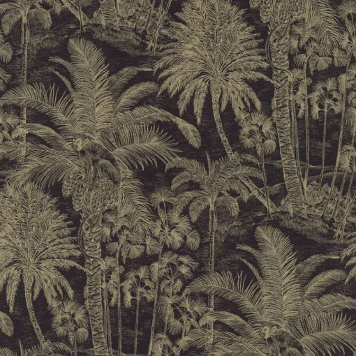Hot Brewster 4035-832525 Yubi Black Palm Trees Wallpaper