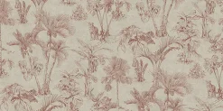 New Brewster 4044-38021-3 Zapata Merlot Tropical Jungle Wallpaper