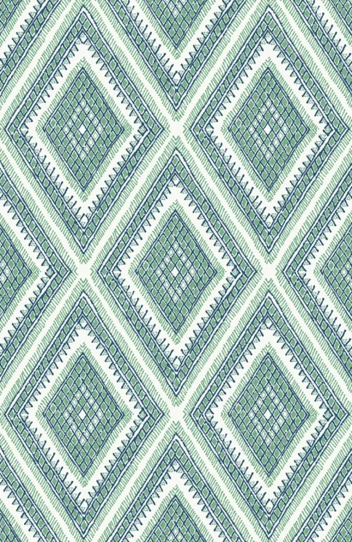 Discount Brewster/ASP 2969-26016 Zaya Green Tribal Diamonds Wallpaper