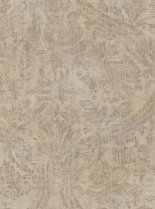 Brewster 2945-2759 Abigail Khaki Damask Wallpaper