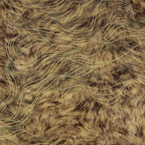 Brewster 2871-88711 Abruzzo Brown Wolf Wave Wallpaper