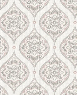 Brewster/ASP 2821-25147 Adele Rose Damask Wallpaper