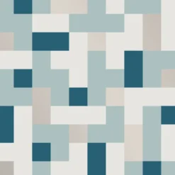 Brewster/ASP 2889-25221 Alby Blue Geometric Wallpaper