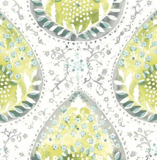Brewster/ASP 2861-25750 Alistair Green Medallion Wallpaper
