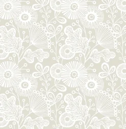 Brewster/ASP 2821-25112 Ana Taupe Floral Wallpaper