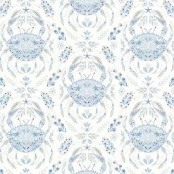 Brewster 3120-13644 Annapolis Light Blue Crustation Wallpaper