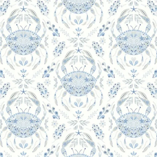 Brewster 3120-13644 Annapolis Light Blue Crustation Wallpaper