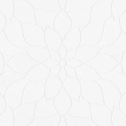 Brewster 4000-9507-10 Anselm White Floral Bloom Paintable Wallpaper