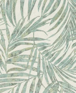 Brewster 4035-617443 Anzu Green Frond Wallpaper