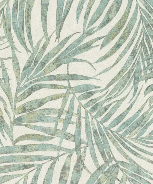 Brewster 4035-617443 Anzu Green Frond Wallpaper