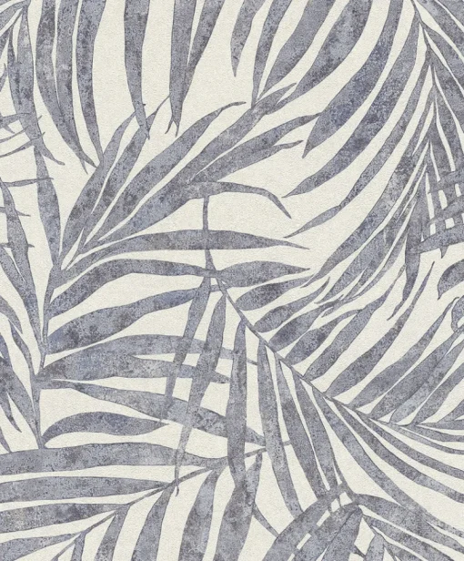 Brewster 4035-617429 Anzu Slate Frond Wallpaper