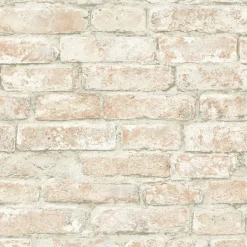 Brewster 3123-12482 Arlington Rust Brick Wallpaper