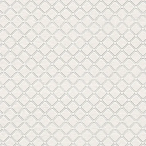 Brewster 4000-5281-17 Armin White Diamond Trellis Paintable Wallpaper