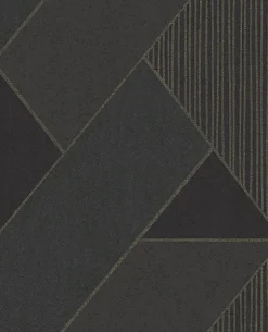 Brewster 395834 Art Deco Dark Blue Glam Geometric Wallpaper
