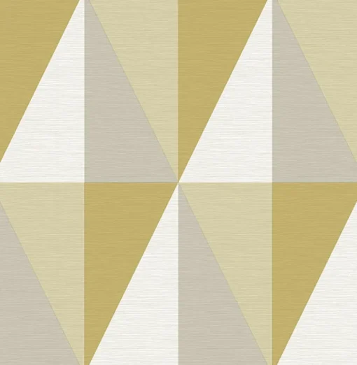 Brewster/ASP 2902-25538 Aspect Yellow Geometric Faux Grasscloth Wallpaper