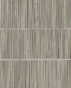 Brewster 391512 Aspen Grey Natural Stripe Wallpaper