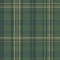 Brewster 3123-330212 Austin Green Plaid Wallpaper
