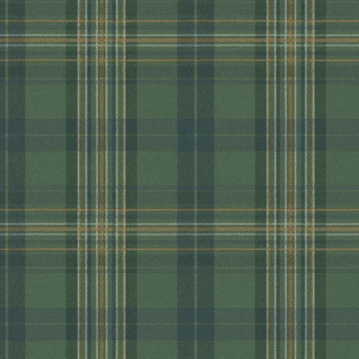 Brewster 3123-330212 Austin Green Plaid Wallpaper