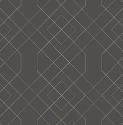 Brewster/ASP 2964-25912 Ballard Grey Geometric Wallpaper