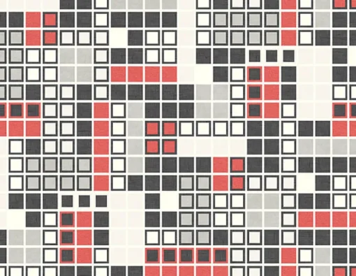 Brewster/ASP 2949-60701 Bantry Red Geometric Wallpaper