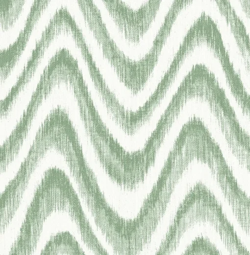 Brewster/ASP 2901-25406 Bargello Green Faux Grasscloth Wave Wallpaper