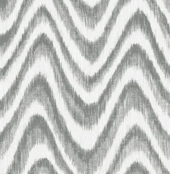 Brewster/ASP 2901-25407 Bargello Grey Faux Grasscloth Wave Wallpaper
