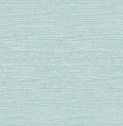 Brewster 2767-24282 Bluestem Aqua Grasscloth Wallpaper