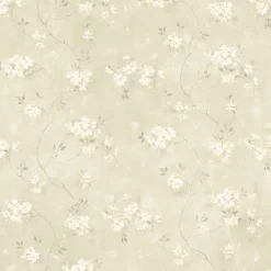 Brewster 3119-441011 Braham Taupe Floral Trail Wallpaper