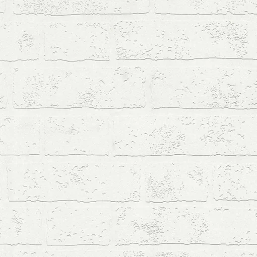 Brewster 4000-99423 Bridgers White Exposed Brick Wall Paintable Wallpaper