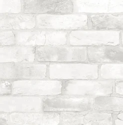 Brewster 2766-22321 Bushwick Off-White Reclaimed Bricks Wallpaper