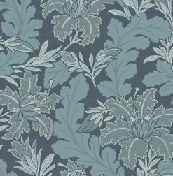 Brewster/ASP 2970-26140 Butterfield Blue Floral Wallpaper