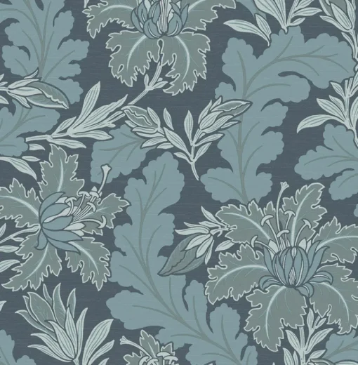 Brewster/ASP 2970-26140 Butterfield Blue Floral Wallpaper