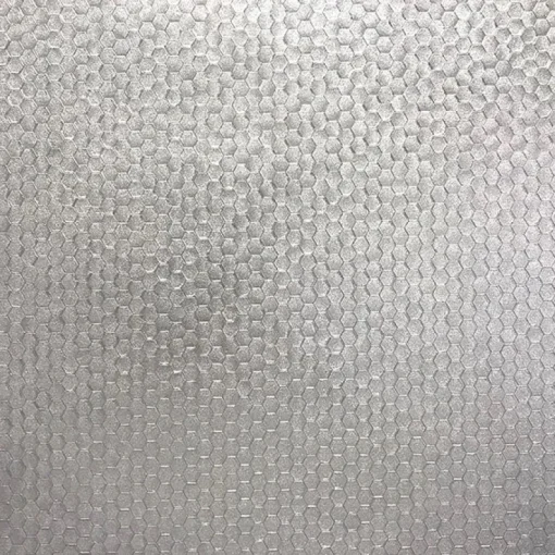 Brewster/ASP 2927-42485 Carbon Silver Honeycomb Geometric Wallpaper