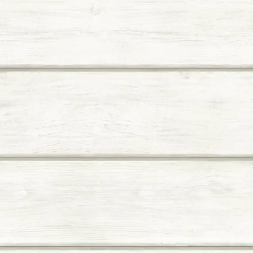 Brewster 3123-12441 Cassidy White Wood Planks Wallpaper