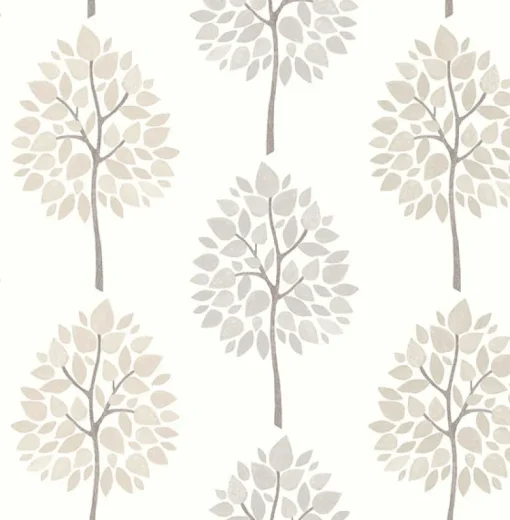 Brewster 2836-24967 Ceres Grey Tree Wallpaper