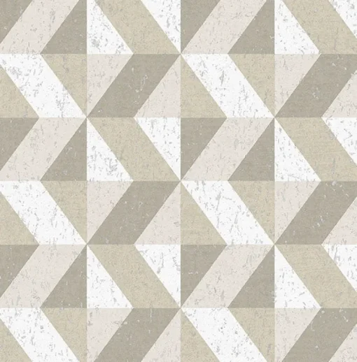 Brewster/ASP 2908-25313 Cerium Neutral Concrete Geometric Wallpaper