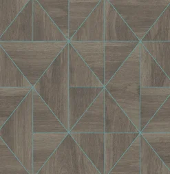 Brewster/ASP 2908-25322 Cheverny Coffee Geometric Wood Wallpaper